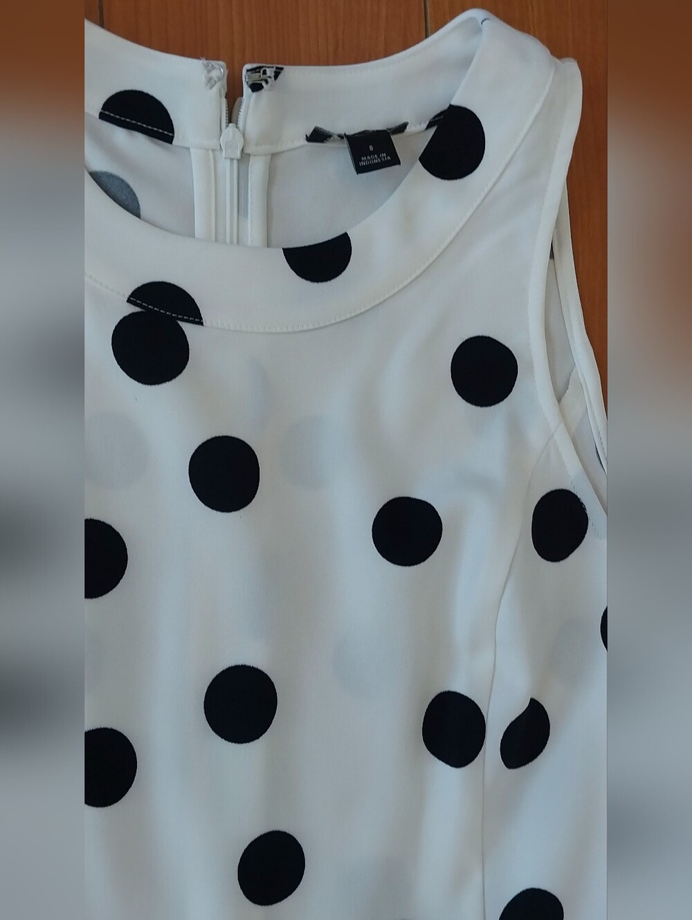 NEW Ann Taylor Factory Polka Dot Halter Midi Dress + Matching Belt Size Sz 8 - Picture 9 of 16